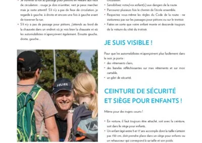 Le chemin de l'école en toute sécurité