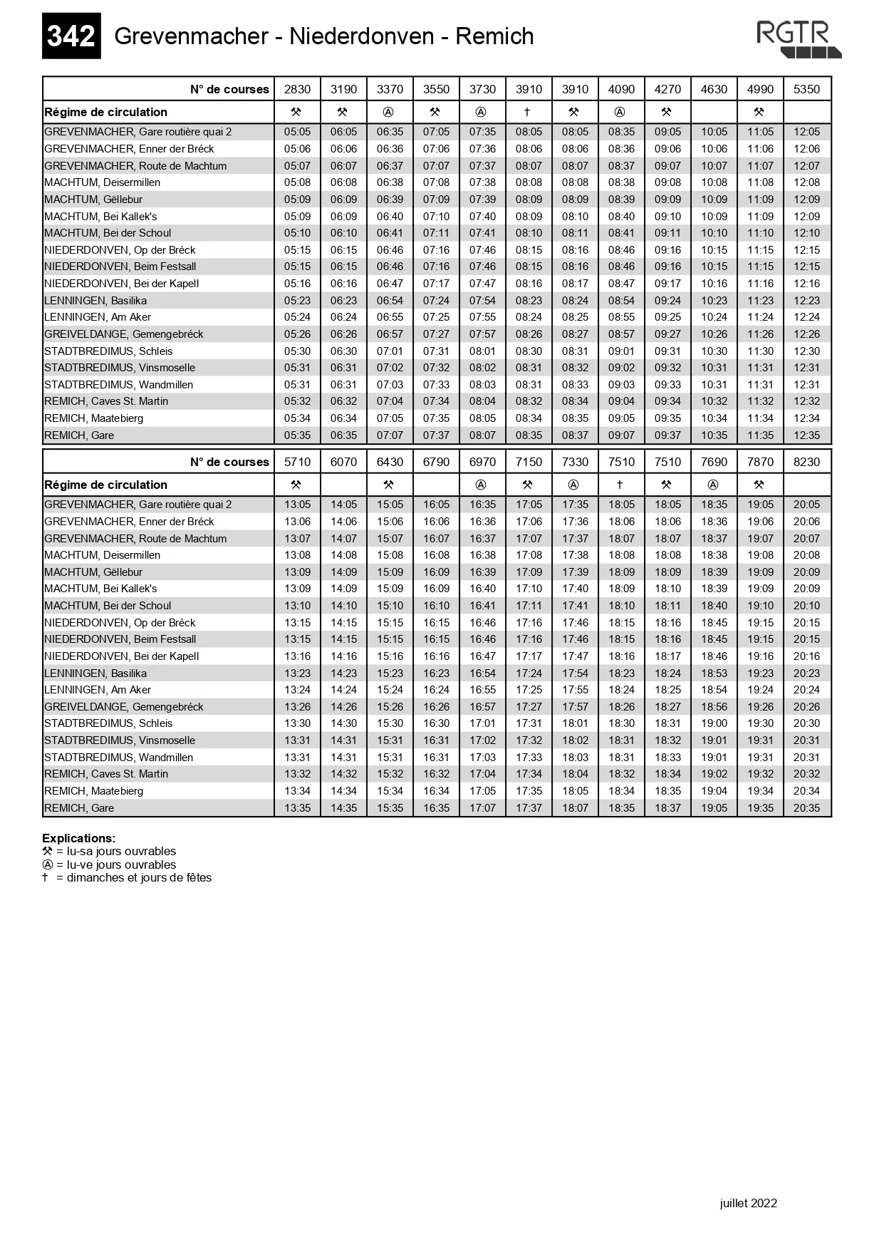 Ligne de bus 342