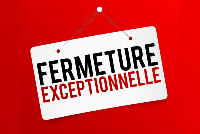 Fermeture exceptionnelle de la Mairie