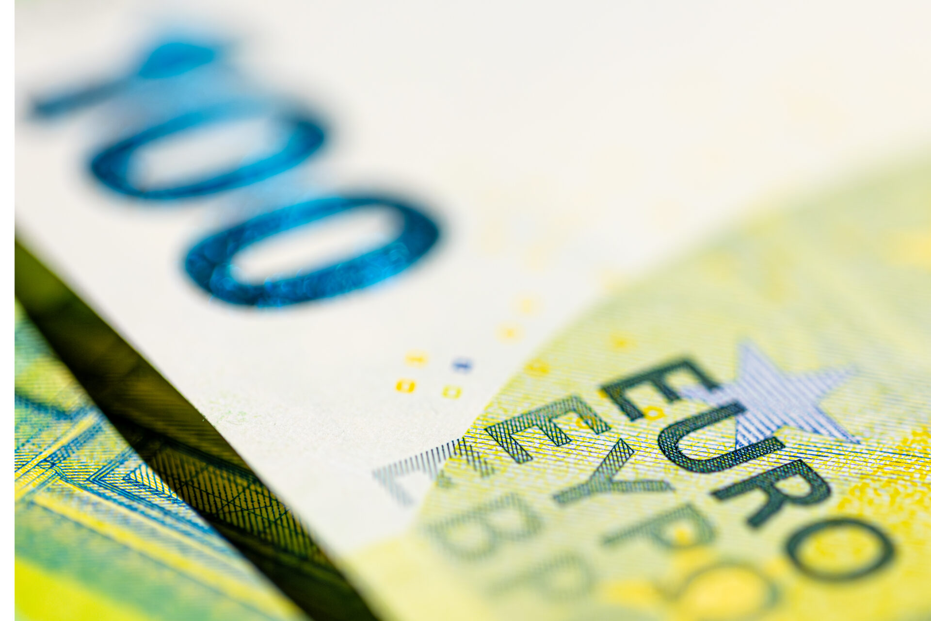 100 euro banknote close-up. Finance concept. Money background.
