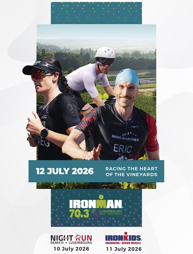 Ironman 70.3 Luxembourg 12 juillet 2026