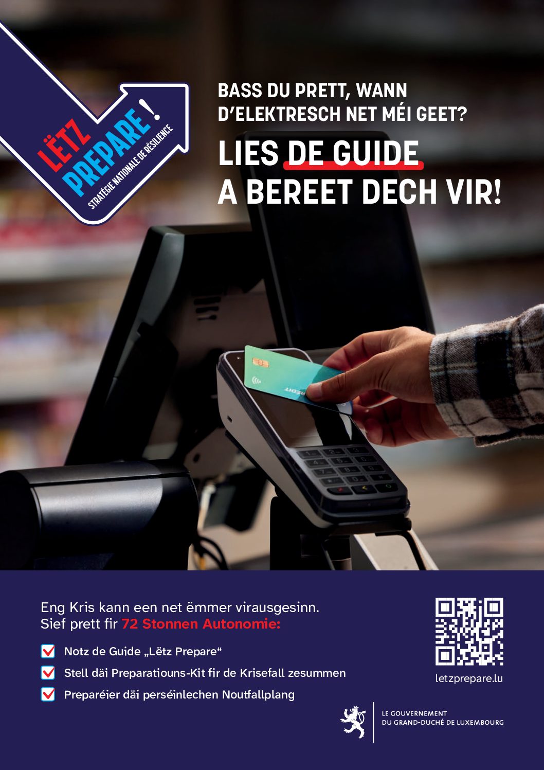Campagne nationale de sensibilisation «Bass du prett» - Mon Guide 72H d’autonomie