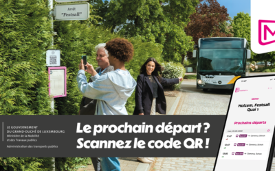 Moderniséierung vun de Busarrêten duerch Plackette mat QR-Coden | Modernisation des arrêts de bus par des plaquettes munies de codes QR